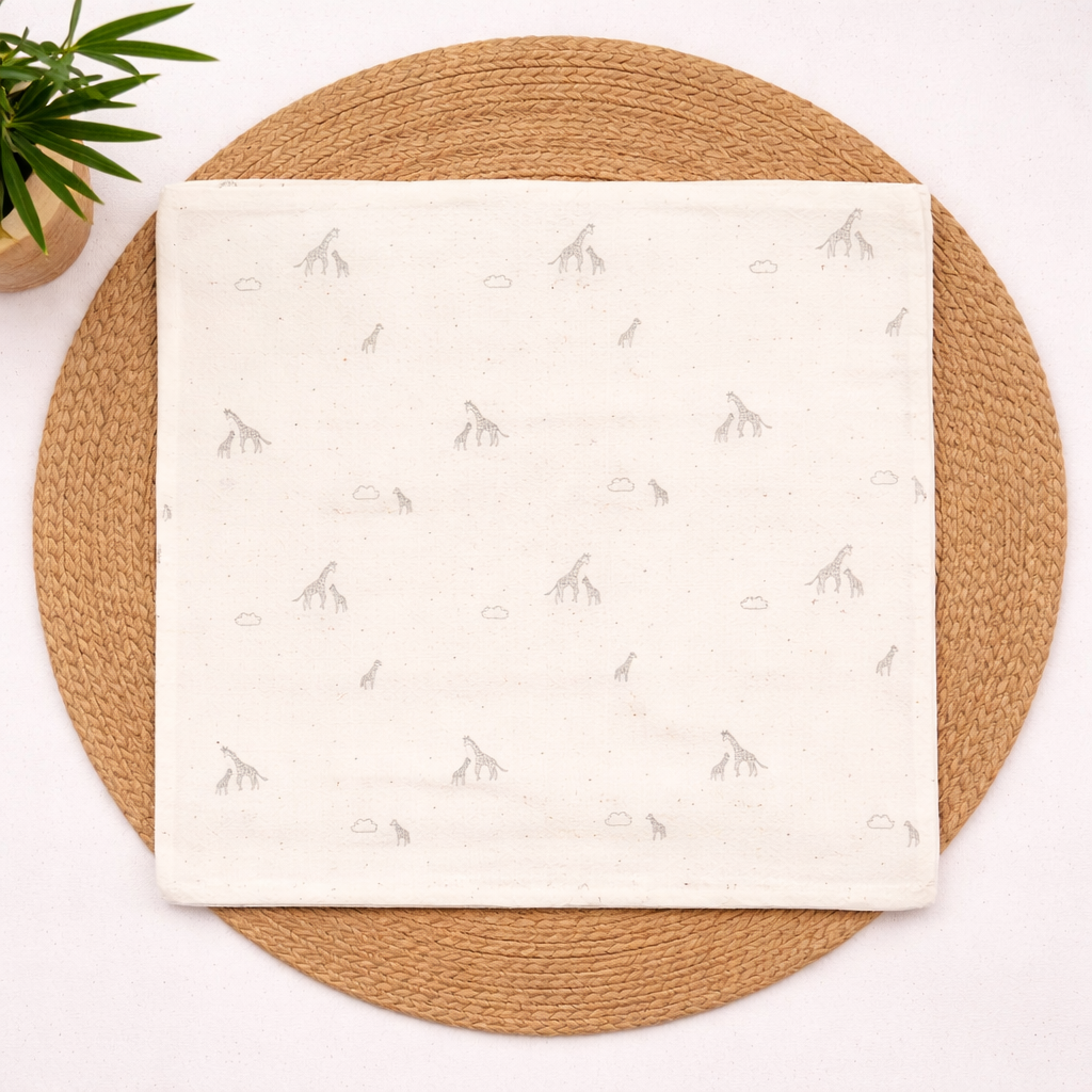 Soft Crinkled Muslin Baby Bath Towel | Newborn Towel-Giraffe code:NBE